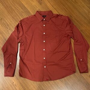 UNTUCKit Men's Long-Sleeve Button-Up Shirt - Rust